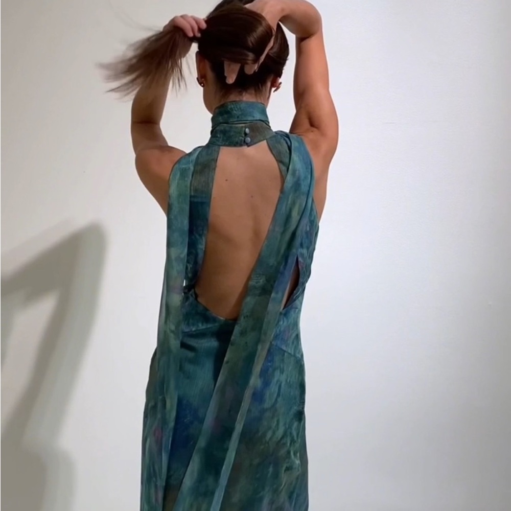 RARE - NWT Monet Dress - Irises - Picture 5 of 8